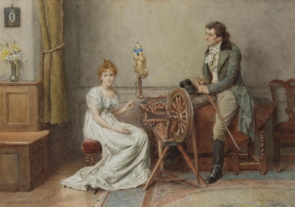 A romantic encounter by George Goodwin Kilburne